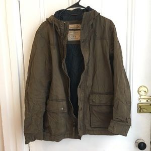 American Eagle olive green cargo jacket